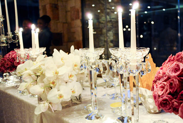 Cape Town Wedding Winter Candles